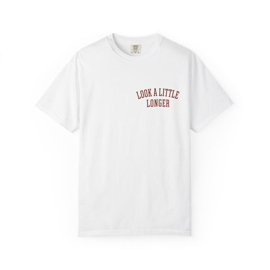 Look a Little Longer — Wordmark Tee | Garment-Dyed Comfort Colors T-Shirt