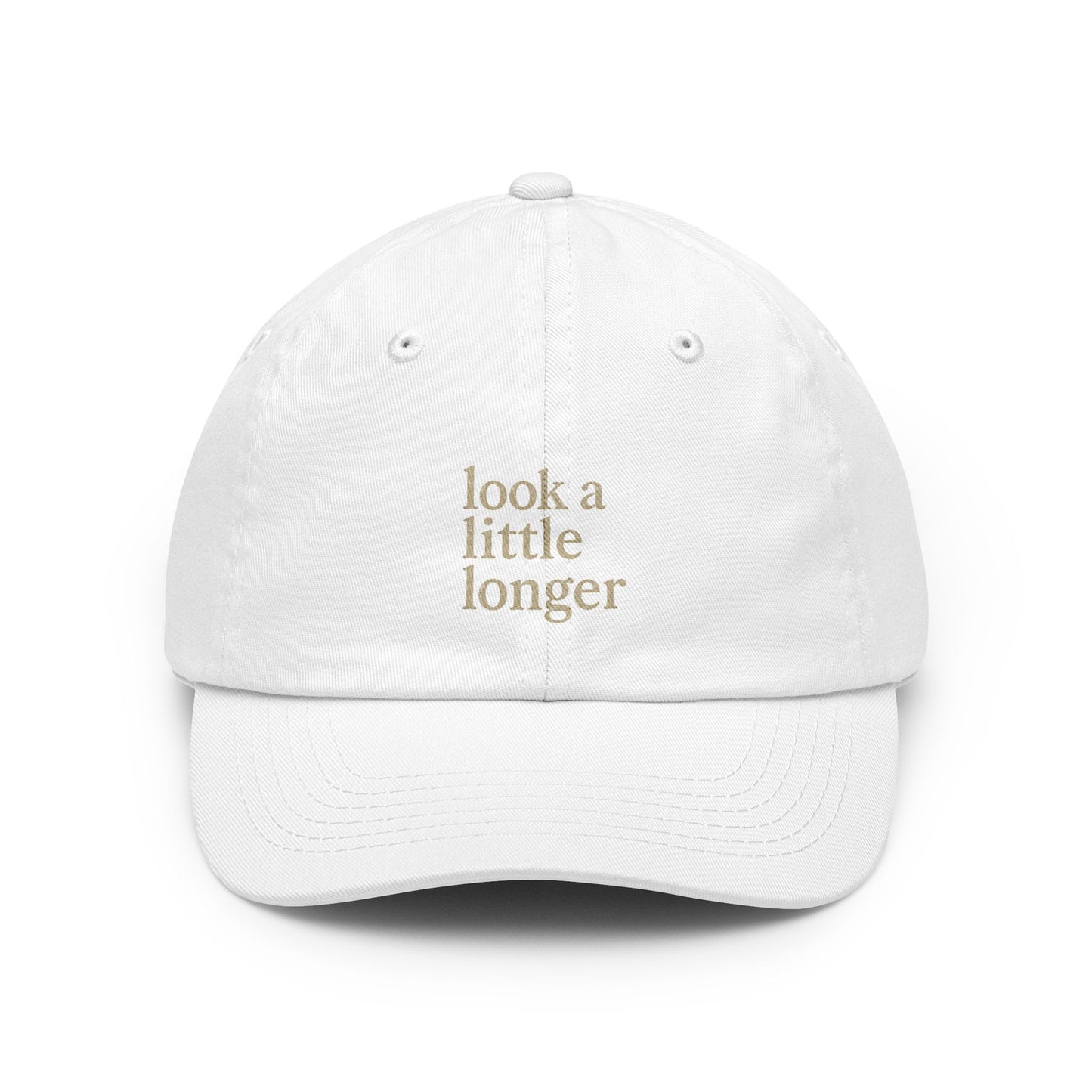 Look a Little Longer — Printed Wordmark Dad Hat