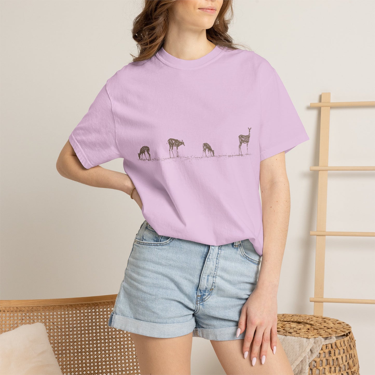 Property Line — Deer Graphic Tee | Garment-Dyed Comfort Colors T-Shirt