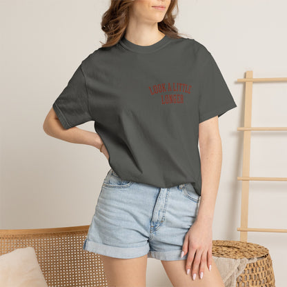 Look a Little Longer — Wordmark Tee | Garment-Dyed Comfort Colors T-Shirt
